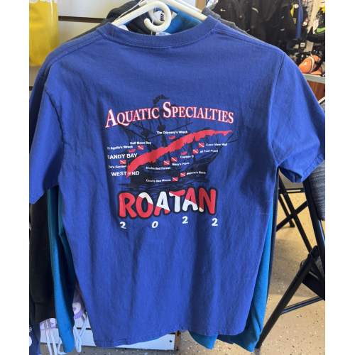 Aquatic Specialties Roatan 2022 T-Shirt - XL