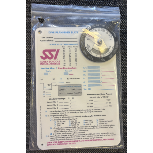 Dive Plannning Slate