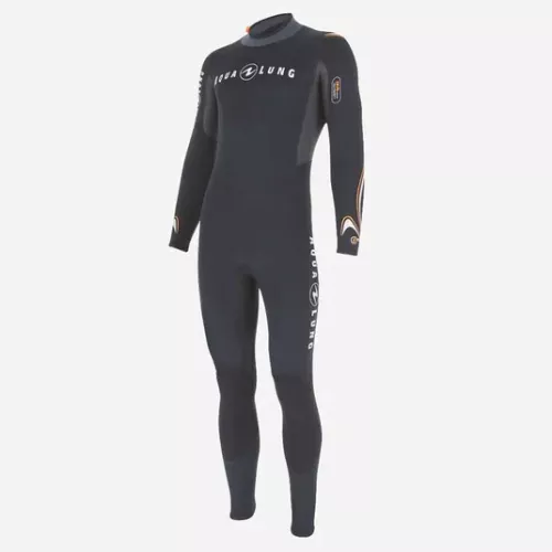 7mm Men's Aqualung Black/Orange Wetsuit