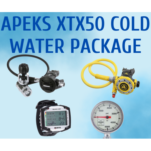 Apeks XTX50 Cold Water Regulator Starter Package