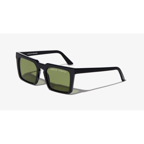 Parley TYPE02 SHINY BLACK FRAME / GREEN LENS, Sunglasses