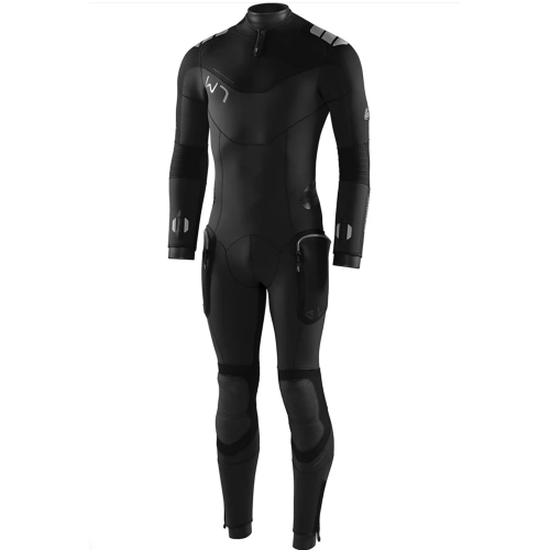 071-121-00 W7 7MM FULLSUIT WITH BACK ZIP - MALE XS