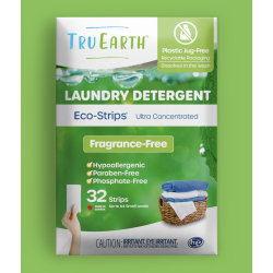 Tru Earth Eco-strips Laundry Detergent- 32 Loads Fragrance Free