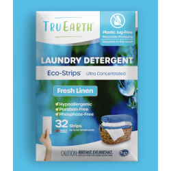 Tru Earth Eco-strips Laundry Detergent- 32 Loads Fresh Linen