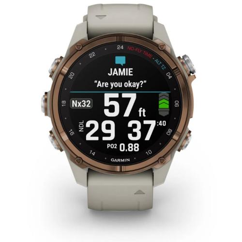 Garmin Descent Mk3i  43 mm - Bronze PVD Titanium with French Gray Silicone