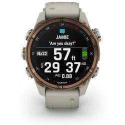 Garmin Descent Mk3i  43 mm, Bronze PVD Titanium with French Gray Silicone