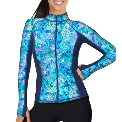 Women's Zip Rashguards TurleDye ZR XS