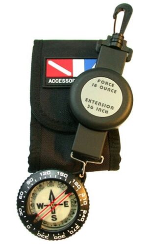 FULL SIZE COMPASS WITH RETRACTOR