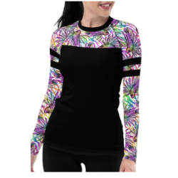 White Lionfish Roar Rashguard