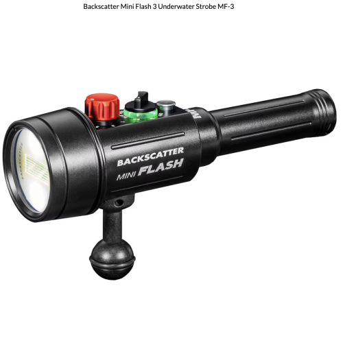 Backscatter Mini Flash 3 Underwater Strobe MF-3