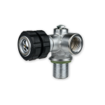 NAUTEC 90° Valve / ProLine / Air 232 bar / right / NPSM w/ burst disk