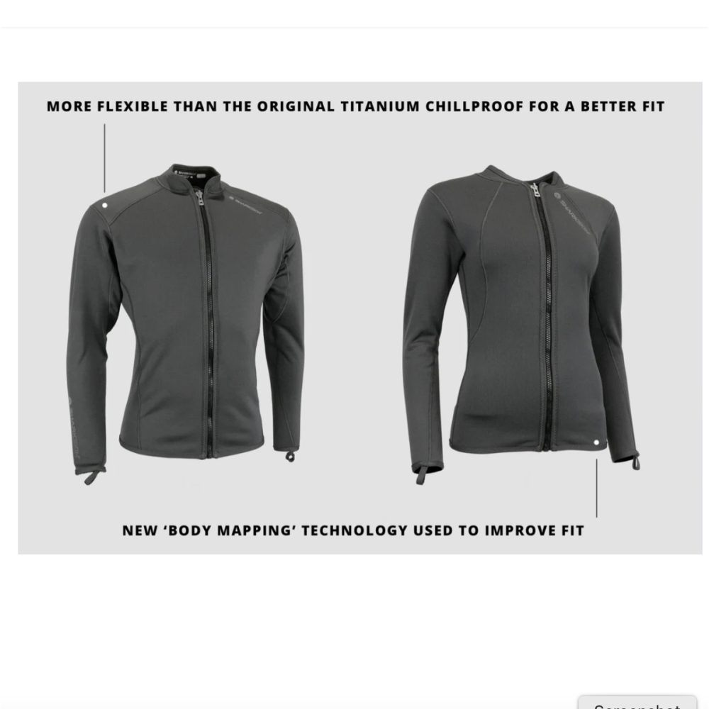 SHARKSKIN Titanium 2 Long Sleeve Full Zip Top