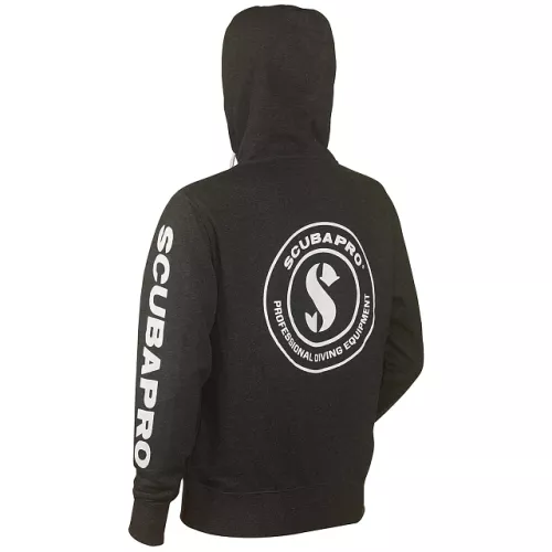 SCUBAPRO GRAY ZIP-UP HOODIE