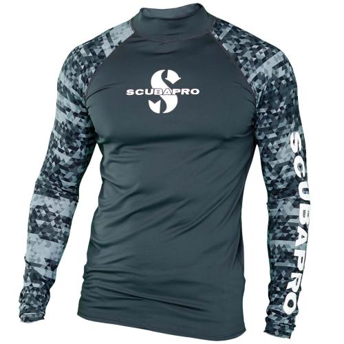 UPF 50 GRAPHITE RASH GUARD (MENS)