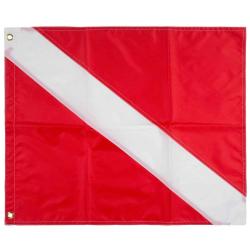 NYLON DIVER DOWN FLAG W/ STIFFENER