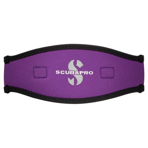 Neoprene Mask Strap,  2.5 MM - Black/Purple