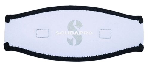 Neoprene Mask Strap,  2.5 MM - Black/White