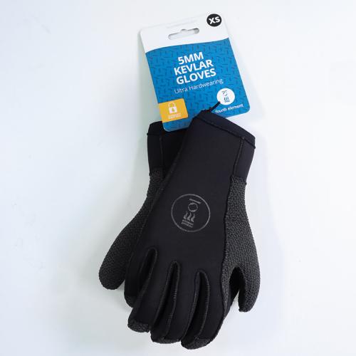 5MM KEVLAR HYDROLOCK GLOVES BLACK XL