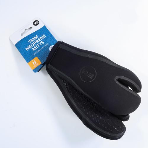 7MM NEOPRENE HYDROLOCK MITTS BLACK XS