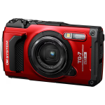 OM System Tough TG-7 Waterproof Camera - Red Camera