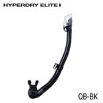 TUSA SP0101 HYPERDRY ELITE II Snorkel - Black / Black TUSA SP0101 HYPERDRY ELITE II Snorkel - Black / Black