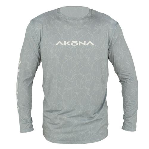 Akona Unisex LS Sun Shirt Grey 3XL