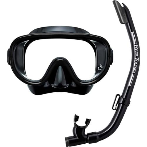REEF TOURER RC0108 Snorkeling Set Black