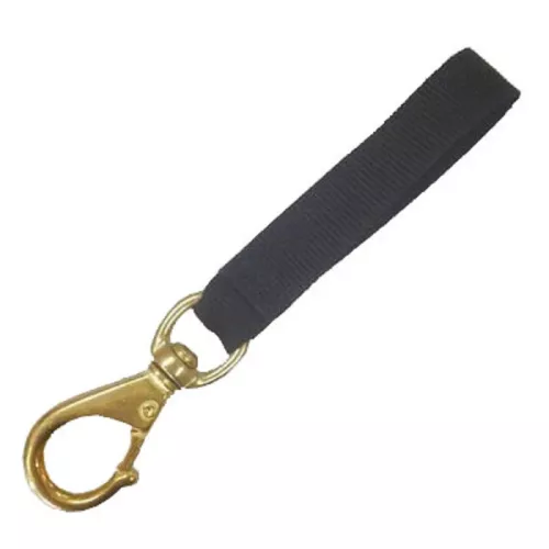 Cressi Brass Snap Hook w/ Webbing Black