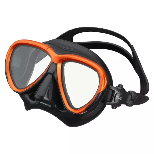 INTEGA MASK - ENERGY ORANGE, BLACK SILICONE