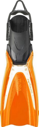 Tusa HYFLEX SWITCH PRO FIN - LARGE TRANSPARENT/ENERGY ORANGE