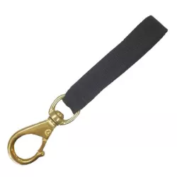 Cressi Brass Snap Hook w/ Webbing Black