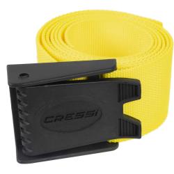 CRESSI SUB Nylon Weight belt w/Plastic Buckle Yellow