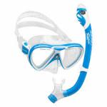 CRESSI SUB Pegaso + Iguana Dry Junior Combo Blue/White