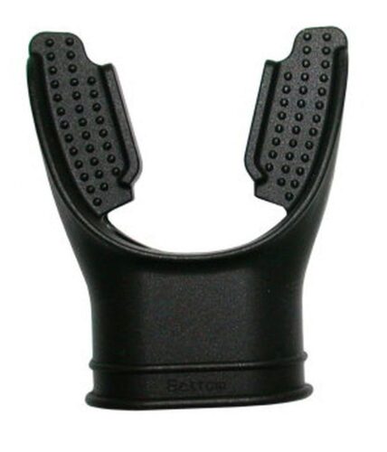 MOUTHPIECE - SILICONE BLACK LONG BITE