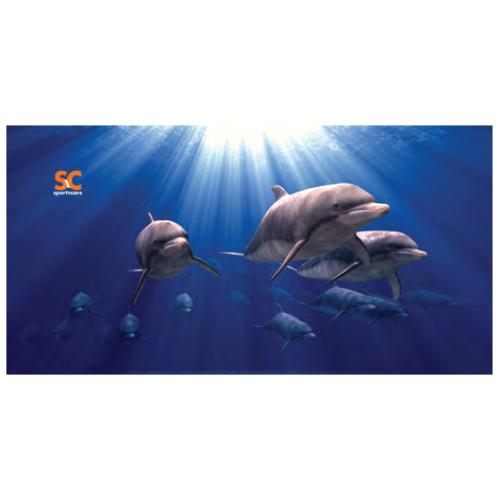 SM MICRO FIBER DOLPHINS TOWEL