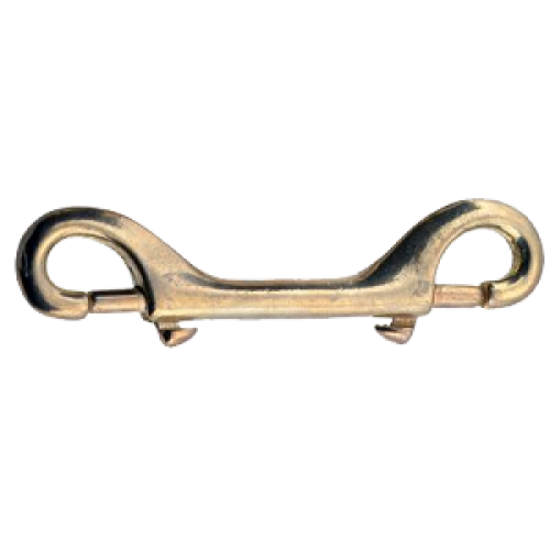 DOUBLE BOLT CLIP - LARGE - BRASS