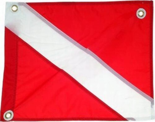 14'' X 16'' DIVE FLAG - NYLON WITH STRINGER