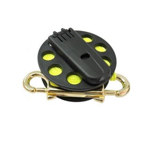 FINGER REEL WITH HANDLE - 150 FEET - HIGH VISIBILITY YELLOW