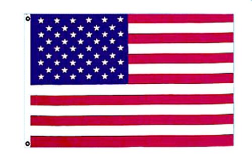 12" X 18 " USA FLAG WITH EMBROIDERED STARS - NYLON