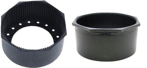 TANK BOOT - ALUMINUM 80 - OCTAGONAL RIM, HARD - BLACK