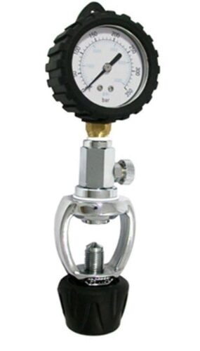 TANK CHECKER WITH BLEEDER AND RUBBER GAUGE BOOT