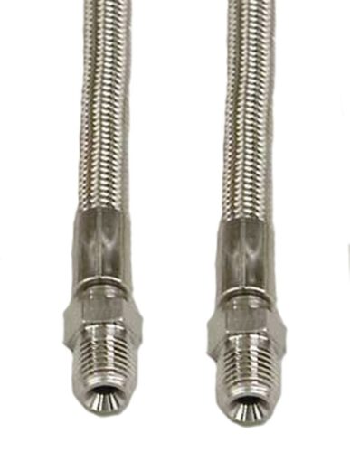 60" FLEX HOSE BRAID STAINLESS STEEL/TEFLON WITH 1/4'' MNPT TO 1/4