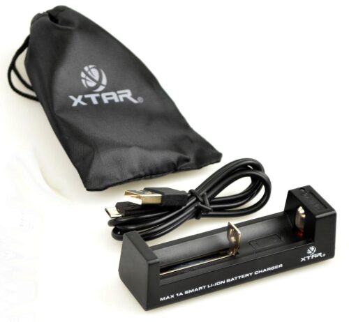 XTAR Mini Charger for 18650 Battery (Connects to any USB wall Cha