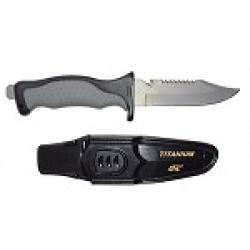 TITANIUM KNIFE - 5'' BLADE - QUICK RELASE CASE