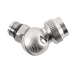 360 Degree Swivel. Allows free range of motion & better LP hose r