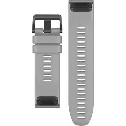 Band, QuickFit 26mm, Powder Gray Silicone w/Extra Long Adjustment