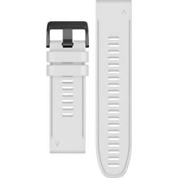 Band, QuickFit 26mm, White Silicone w/Extra Long Adjustment Strap