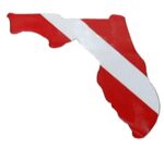 FLORIDA STATE DIVE STICKER 4''
