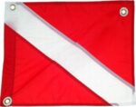 20" X 24" DIVE FLAG - NYLON WITH STRINGER
