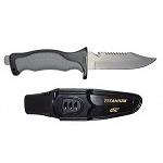 TITANIUM KNIFE - 5'' BLADE - QUICK RELASE CASE